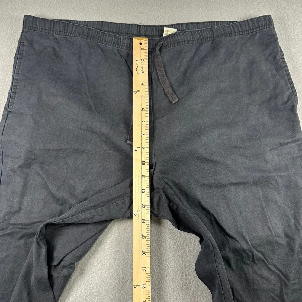 Orvis Sporting Traditions Mens Black Tencel Cotton Drawstring Casual Pants M